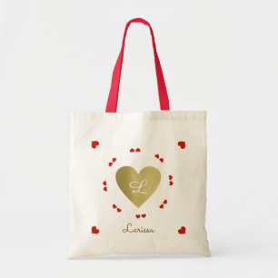 create your own tote bag of love hearts