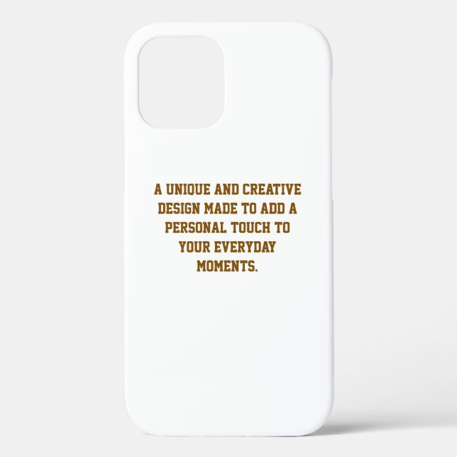 Create Your Own Tough iPhone 12 Case (Back)