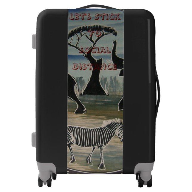Create Your Own Tourism Safe Travel destination Luggage (Front)
