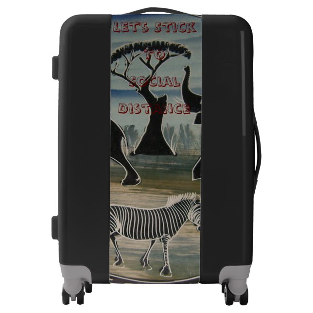 Create Your Own Tourism Safe Travel destination Luggage (Front)