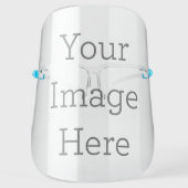 Partial Transparent Design: No Underbase, Adult Face Shield (Front)