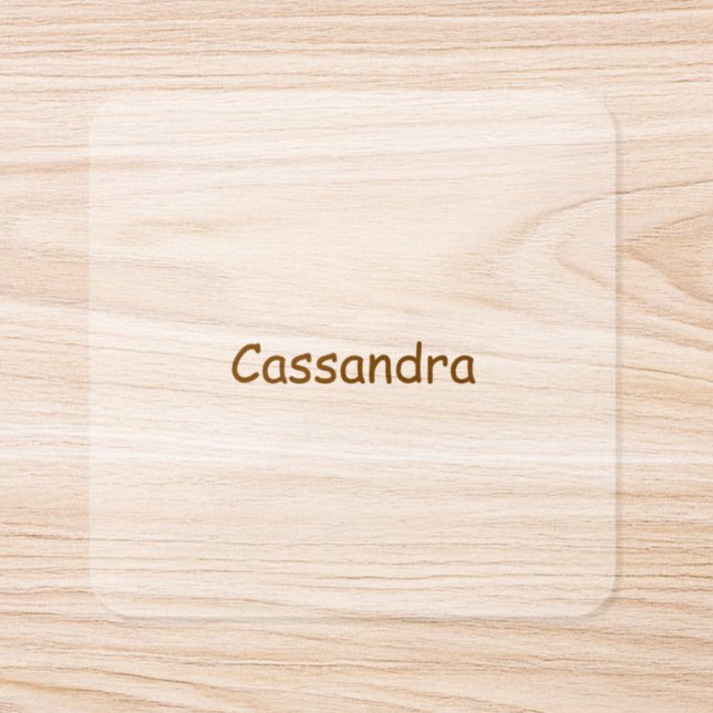 Create Your Own Transparent Square Sticker Roll (Single)