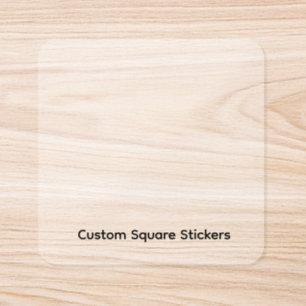 Create Your Own Transparent Square Sticker Roll