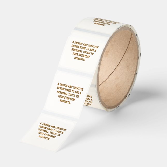 Create Your Own Transparent Square Sticker Roll (Roll)