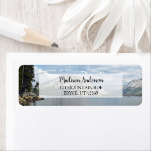 Create your own travel photo return label