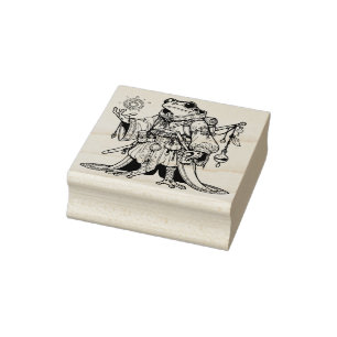 Create Your Own Traveling Frog Shaman Rubber Stamp