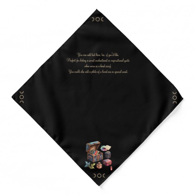 Create Your Own Treasured Memories Treasure Box Bandana (Front)