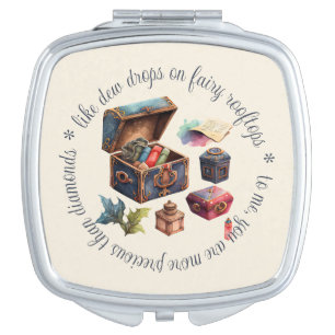 Create Your Own Treasured Memories Treasure Box Compact Mirror
