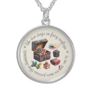 Create Your Own Treasured Memories Treasure Box Sterling Silver Necklace