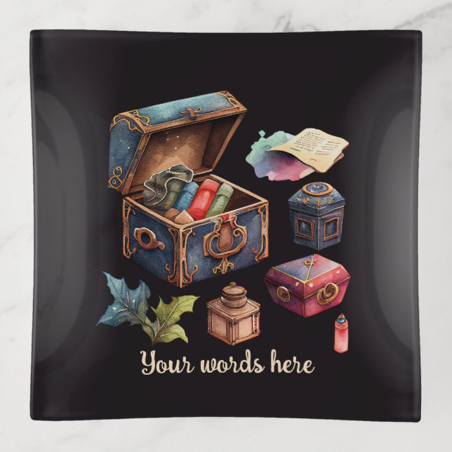 Create Your Own Treasured Memories Treasure Box Trinket Tray (Front)