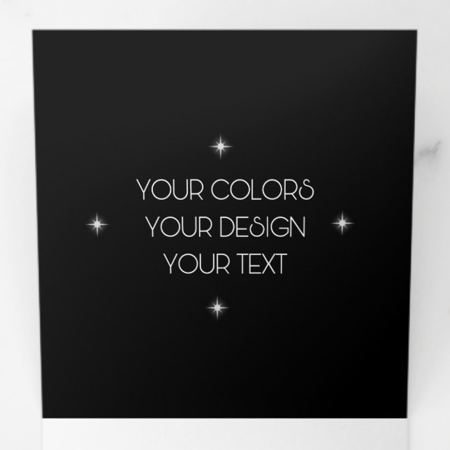 Create Your Own Tri-Fold Program (Inside First)