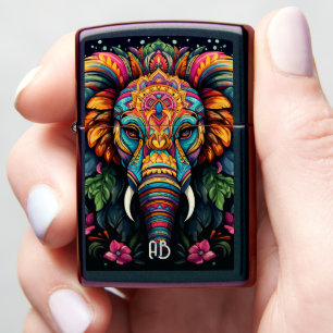 Create Your Own Tribal Elephant Matriarch Zippo Lighter