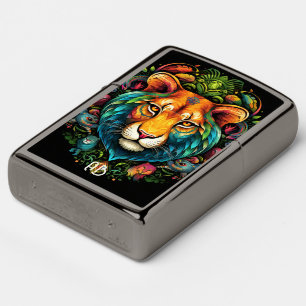 Create Your Own Tribal Wild Cat Totem Animal Zippo Lighter
