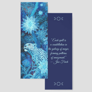Create Your Own Tribal Wintery Snow Leopard Bookmarks