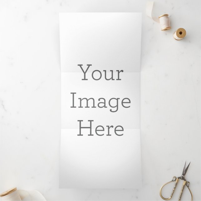 Custom Trifold Letter Fold Holiday Card, Size: 5" x 7", Paper: Signature Matte, Envelopes: White (Inside)