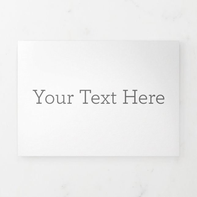 Custom Trifold Letter Fold Holiday Card, Size: 5" x 7", Paper: Signature Matte, Envelopes: White (Cover)