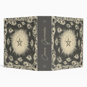 Create Your Own Trippy Retro Evil Eyes 3 Ring Binder