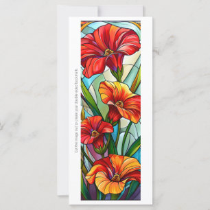 Create Your Own Tropical Hibiscus Bookmark Card