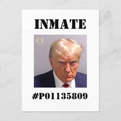 Create Your Own Trump Mugshot Postcard