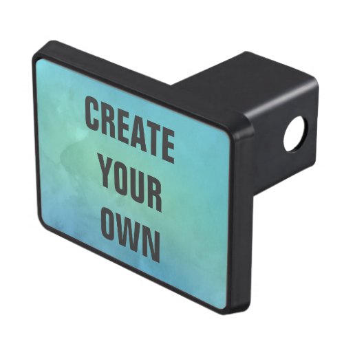 Create Your Own Turquoise Watercolor Painting Trailer Hitch Cover