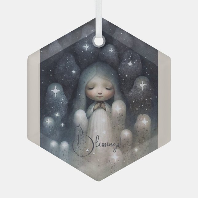 Create Your Own Twinkling Star Fairy Glass Ornament (Front)