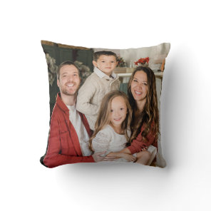 Create Your Own Two Photo Custom Pic Double Sided Throw Pillow