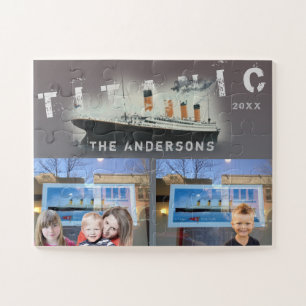 Create Your Own Two Photo Titanic Collage Jigsaw Puzzle