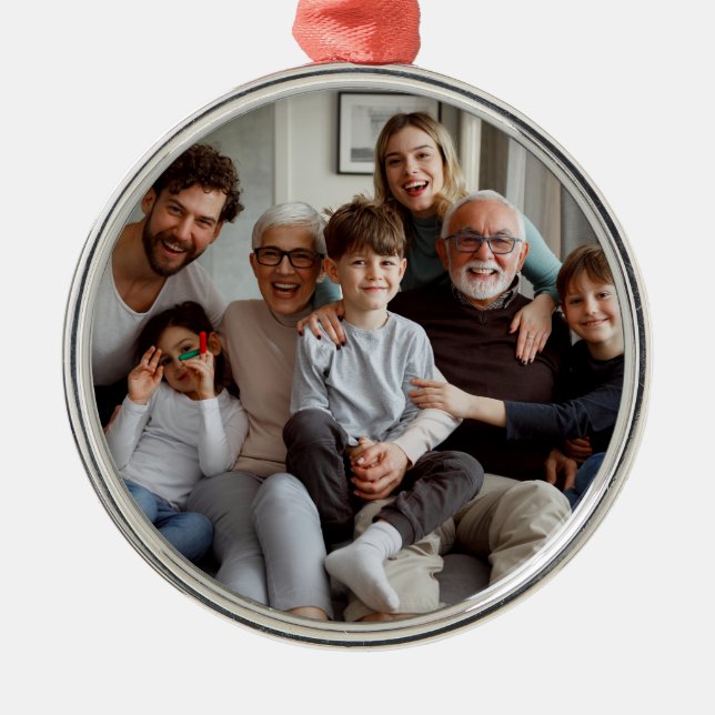 Create Your Own Two-sided Photos  Metal Ornament (Front)