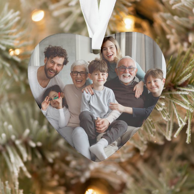 Create Your Own Two-sided Photos  Ornament (Tree)