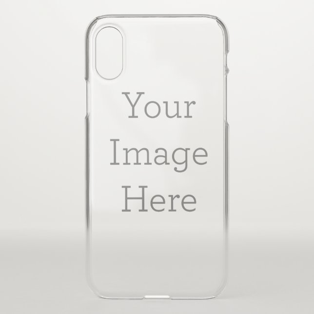Custom Apple iPhone X Clearly Deflector Case (Back)