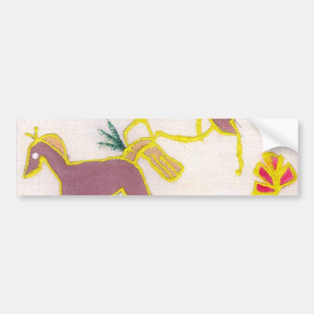 Create Your Own Unicorn Flora Power Cute Aesthetic Bumper Sticker (Front)