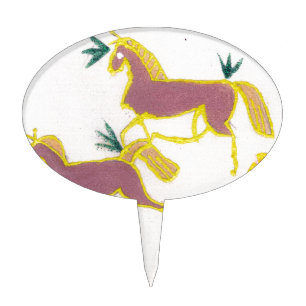 Create Your Own Unicorn Flora Power Cute Aesthetic Cake Topper