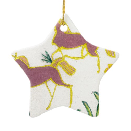 Create Your Own Unicorn Flora Power Cute Aesthetic Ceramic Ornament