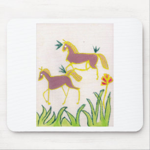 Create Your Own Unicorn Flora Power Cute Aesthetic Mouse Pad