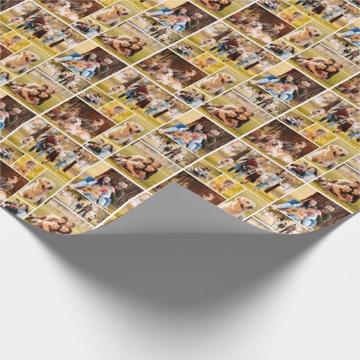 Create Your Own Unique 9 Photo Collage Wrapping Paper Zazzle