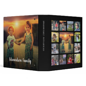 Create your own unique family photo collage 3 ring binder