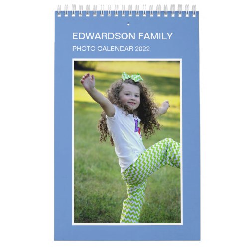 Create your own unique family photo year calendar