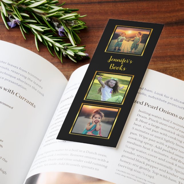 Create your own unique personal photo collage bookmarks (Book)