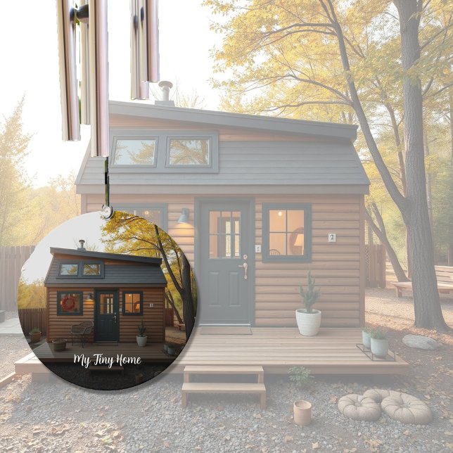 Create your own unique Tiny Home photo  Wind Chime (Create your own Tiny Home photo wind chime. Wonderful wind chime for your Tiny Home porch or garden.)