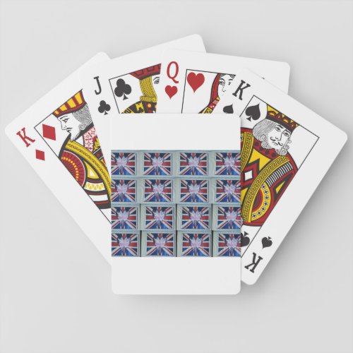 Create Your Own United Kingdom National Flag Color Playing Cards