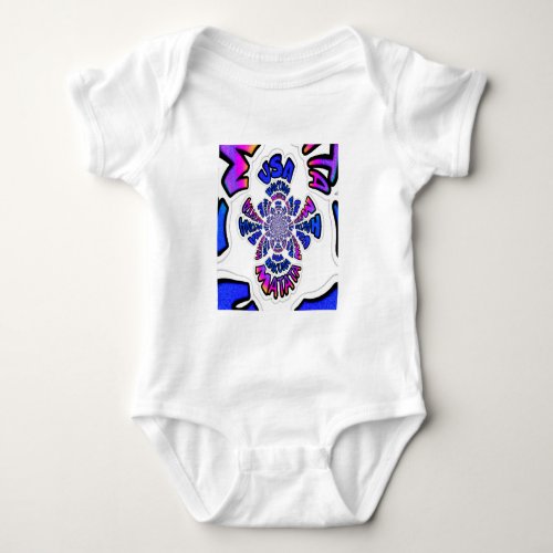 Create Your Own United States of America Fun Art  Baby Bodysuit