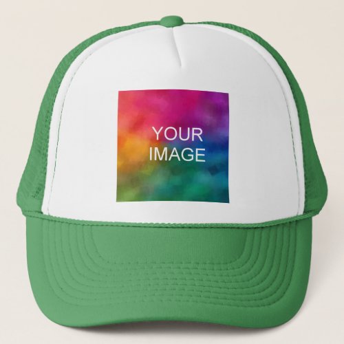 Create Your Own Upload Image Logo Custom Elegant Trucker Hat