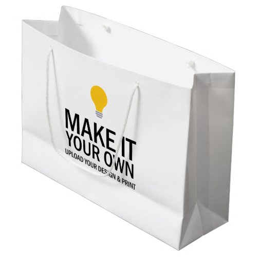 Create Your Own Upload Photo Large Gift Bag