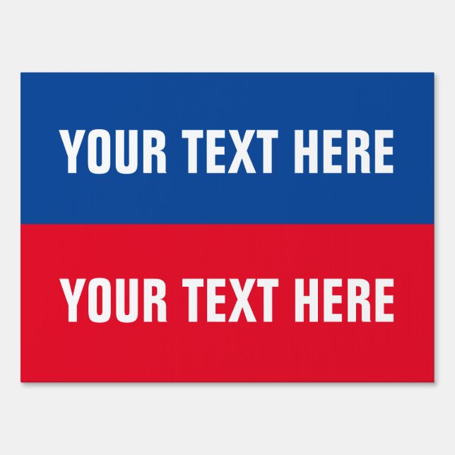 Create Your Own USA Election 2020 Campaign Sign (Front)