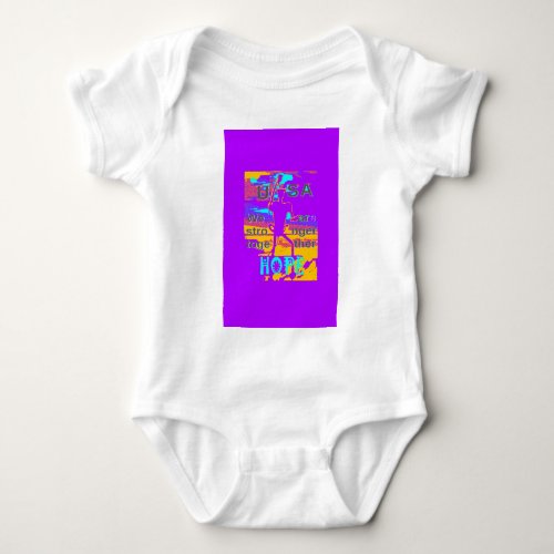 Create Your own USA Hope We Are Stronger Together  Baby Bodysuit