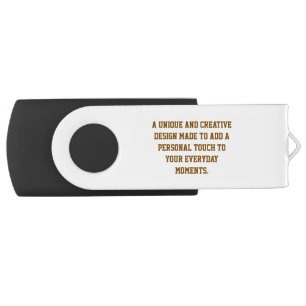 Create Your Own USB Swivel Flash Drive