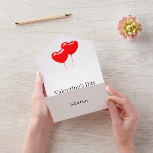 Create Your Own Valentine's Day Date For Two All In One Invitation