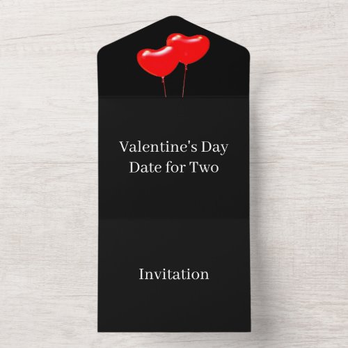 Create Your Own Valentines Day Date For Two All In One Invitation