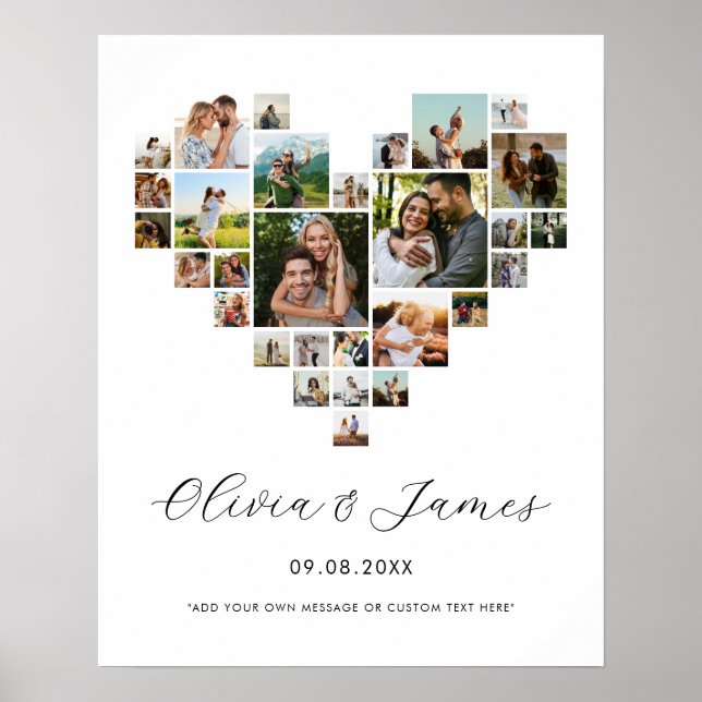 Create Your Own Valentines Day Photo Collage Poster (Front)