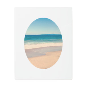 Create Your Own Vertical Oval Framed Photo Metal Print